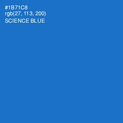 #1B71C8 - Science Blue Color Image